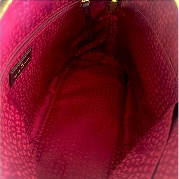 ♠️ Kate Spade Pebbled Leather McCall Street Carli Plum Doom Satchel with Tassel - Picture 14 of 16